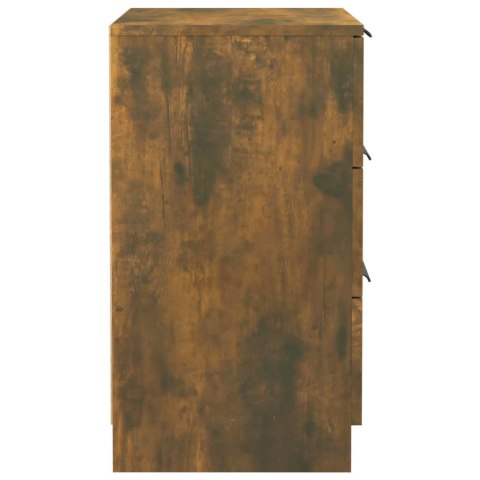 SZAFKI NOCNE 2 SZT. PRZYDYMIONY DĄB 40X36X65CM