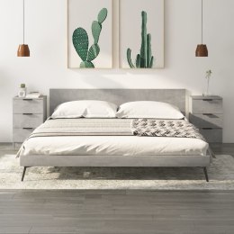 SZAFKI NOCNE 2 SZT. SZARY BETON 40X36X65CM