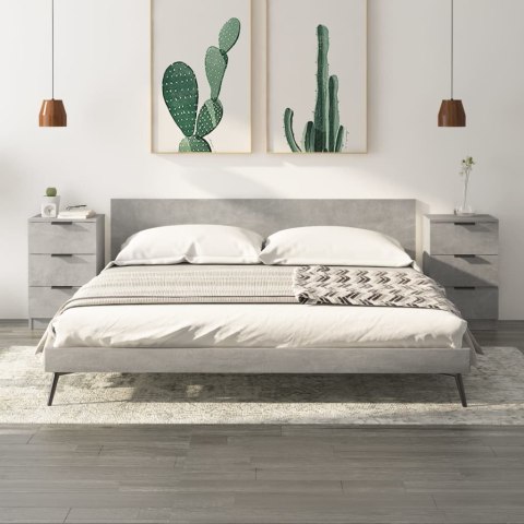 SZAFKI NOCNE 2 SZT. SZARY BETON 40X36X65CM