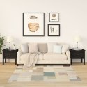 STOLIKI BOCZNE 2 SZT. CZARNE 50X50X49CM DREWNO SOSNOWE