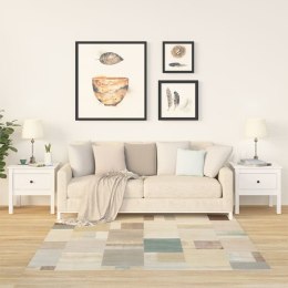 STOLIKI BOCZNE 2 SZT. BIAŁE 50X50X49CM LITE DREWNO SOSNOWE