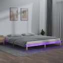 RAMA ŁÓŻKA Z LED 120X200CM DREWNO