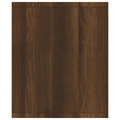 REGAŁ NA KSIĄŻKI POD TV BRĄZOWY DĄB 143X30X36CM