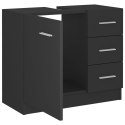 SZAFKA POD UMYWALKĘ SZARA 63X30X54CM