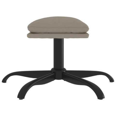 PODNÓŻEK JASNOSZARY 60X60X39CM AKSAMIT