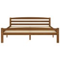RAMA ŁÓŻKA MIODOWY BRĄZ DREWNO SOSNOWE 160X200CM