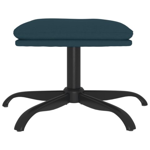 PODNÓŻEK NIEBIESKI 60X60X39CM OBITY AKSAMITEM