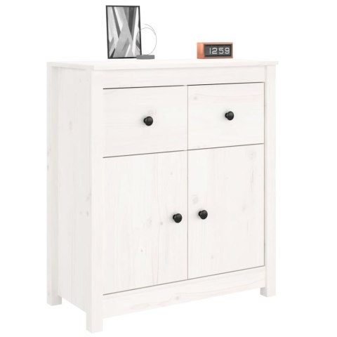 SZAFKA BIAŁA 70X35X80CM DREWNO SOSNOWE