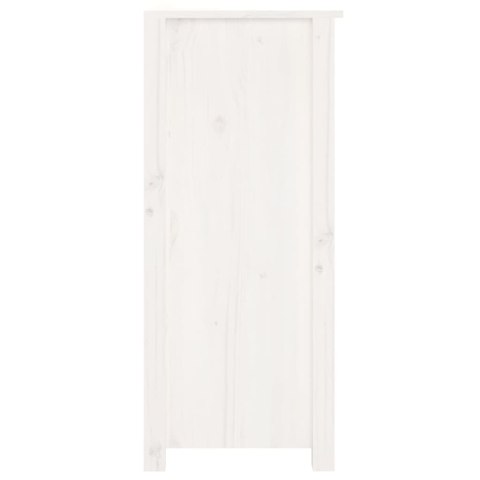 SZAFKA BIAŁA 70X35X80CM DREWNO SOSNOWE