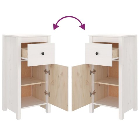 SZAFKA BIAŁA 40X35X80CM DREWNO SOSNOWE