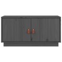 SZAFKA POD TV SZARA 80X34X40CM DREWNO SOSNOWE