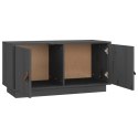 SZAFKA POD TV SZARA 80X34X40CM DREWNO SOSNOWE