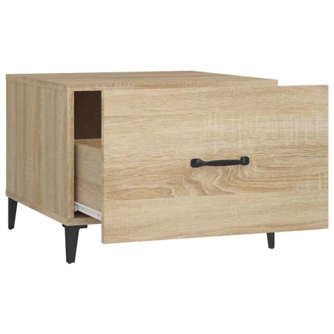 STOLIKI KAWOWE Z METALOWYMI NOGAMI 2 SZT. DĄB SONOMA