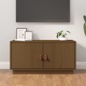SZAFKA POD TV MIODOWY BRĄZ 80X34X40CM DREWNO SOSNOWE
