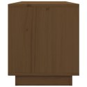 SZAFKA POD TV MIODOWY BRĄZ 80X34X40CM DREWNO SOSNOWE