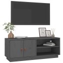 SZAFKA POD TV SZARA 105X34X40CM DREWNO SOSNOWE