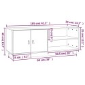 SZAFKA POD TV SZARA 105X34X40CM DREWNO SOSNOWE