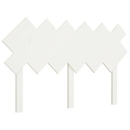 WEZGŁOWIE ŁÓŻKA BIAŁE 132X3X81CM LITE DREWNO SOSNOWE