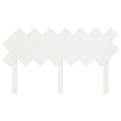 WEZGŁOWIE ŁÓŻKA BIAŁE 141X3X80,5CM LITE DREWNO SOSNOWE