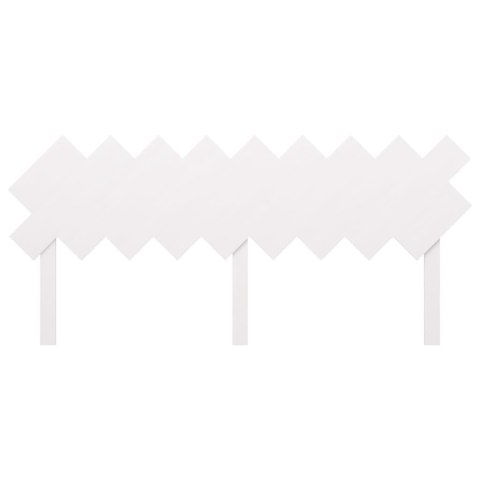 WEZGŁOWIE ŁÓŻKA BIAŁE 178X3X80,5CM LITE DREWNO SOSNOWE