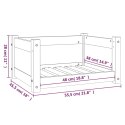 LEGOWISKO DLA PSA CZARNE 55,5X45,5X28CM DREWNO SOSNOWE