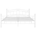 RAMA ŁÓŻKA BIAŁA METALOWA 160X200CM