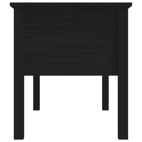 STOLIK KAWOWY CZARNY 102X49X55CM LITE DREWNO SOSNOWE