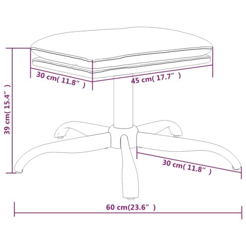 PODNÓŻEK BRĄZOWY 60X60X39CM TAPICEROWANY MIKROFIBRĄ
