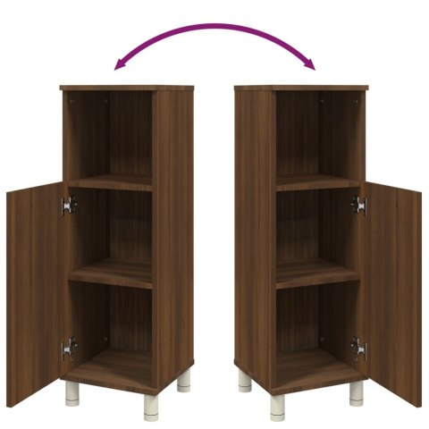 SZAFKA ŁAZIENKOWA BRĄZOWY DĄB 30X30X95CM