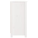 KOMODA SZAFKA BIAŁA 100X35X74CM DREWNO SOSNOWE