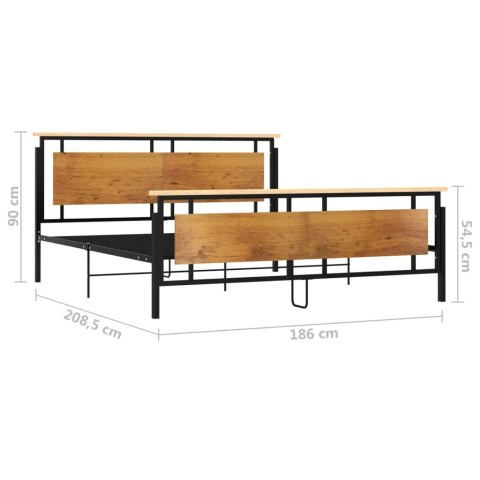 RAMA ŁÓŻKA METALOWA 180X 200CM