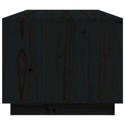 STOLIK KAWOWY CZARNY 100X50X41CM LITE DREWNO SOSNOWE