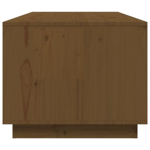 STOLIK KAWOWY MIODOWY BRĄZ 100X50X41CM LITE DREWNO SOSNOWE