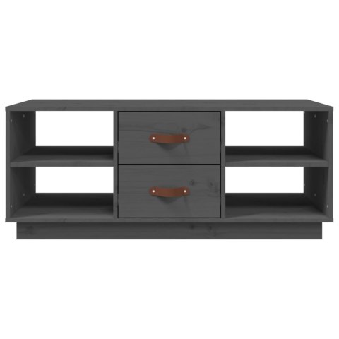 STOLIK KAWOWY SZARY 100X50X41CM LITE DREWNO SOSNOWE