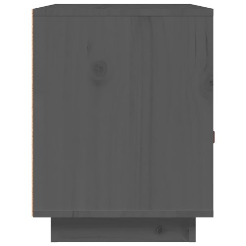 SZAFKA NOCNA SZARA 40X34X45CM DREWNO SOSNOWE