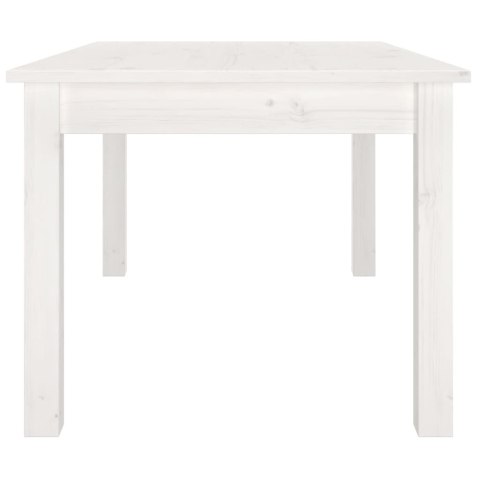 STOLIK KAWOWY BIAŁY 80X50X40CM LITE DREWNO SOSNOWE