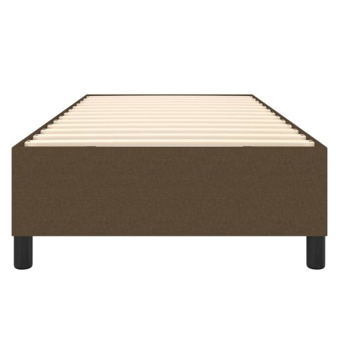 ŁÓŻKO KONTYNENTALNE CIEMNOBRĄZOWE 90X200CM TKANINA