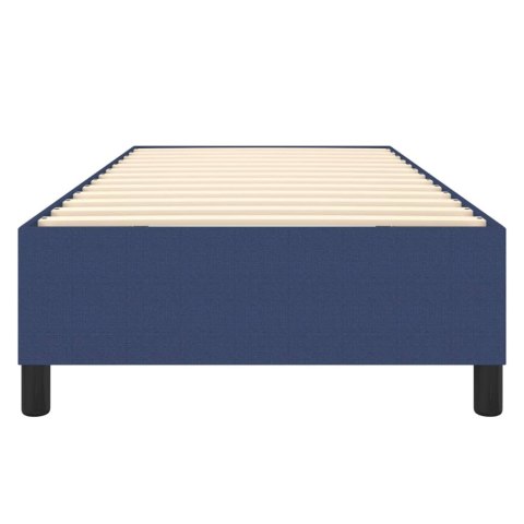 ŁÓŻKO KONTYNENTALNE NIEBIESKIE 80X200CM TKANINA