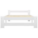 RAMA ŁÓŻKA BIAŁA DREWNO SOSNOWE 100X200CM