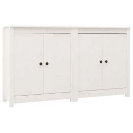 SZAFKI 2 SZT. BIAŁE 70X35X80CMDREWNO SOSNOWE