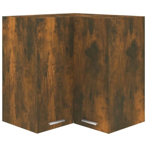 WISZĄCA SZAFKA NAROŻNA PRZYDYMIONY DĄB 57X57X60CM