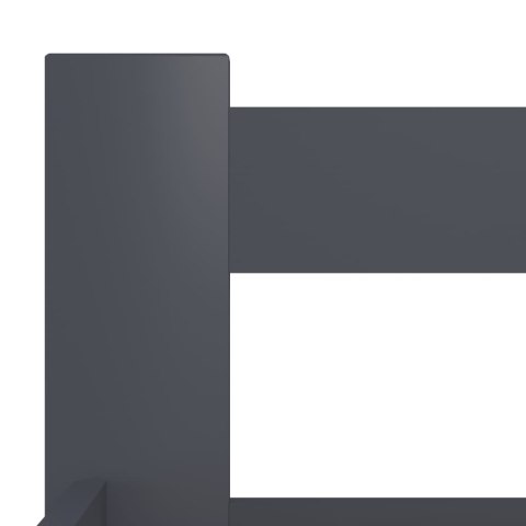 RAMA ŁÓŻKA CIEMNOSZARA 100X200CM DREWNO SOSNOWE