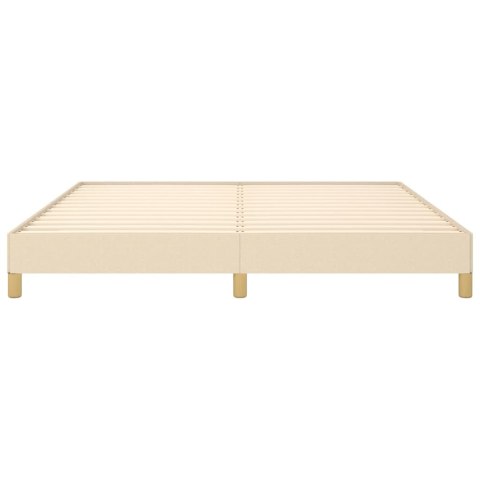 RAMA ŁÓŻKA KREMOWA 180X200CM TKANINA