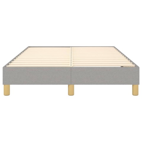 ŁÓŻKO KONTYNENTALNE JASNOSZARE 120X200CM TKANINA