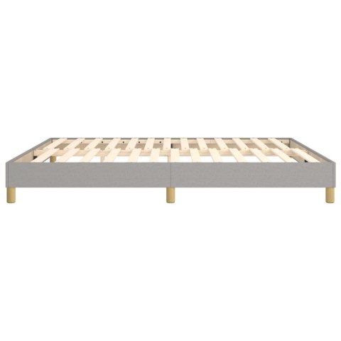 ŁÓŻKO KONTYNENTALNE JASNOSZARE 160X200CM TKANINA