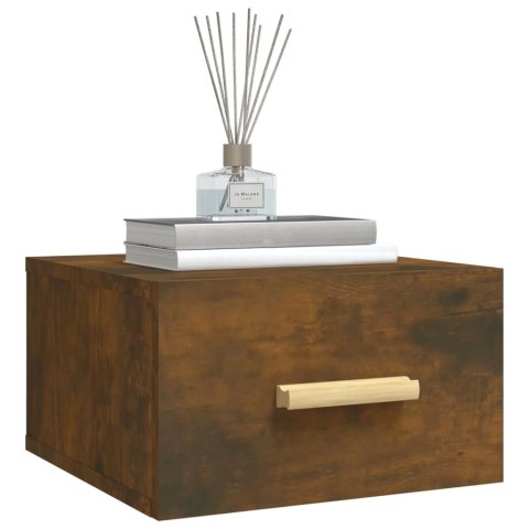 WISZĄCE SZAFKI NOCNE 2 SZT. PRZYDYMIONY DĄB 35X35X20CM