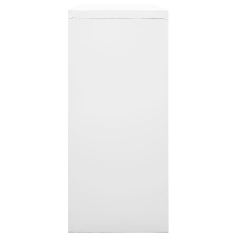 SZAFKA Z DRZWIAMI PRZESUWNYMI SZARA 90X40X90CM STAL