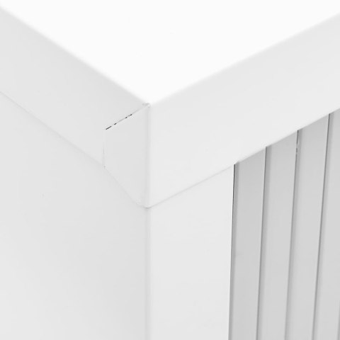 SZAFKA Z DRZWIAMI PRZESUWNYMI SZARA 90X40X90CM STAL