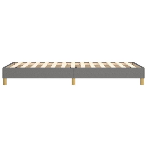 ŁÓŻKO KONTYNENTALNE CIEMNOSZARE 90X200CM TKANINA