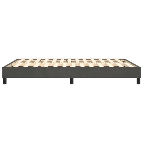 ŁÓŻKO KONTYNENTALNE CIEMNOSZARE 140X200CM AKSAMIT